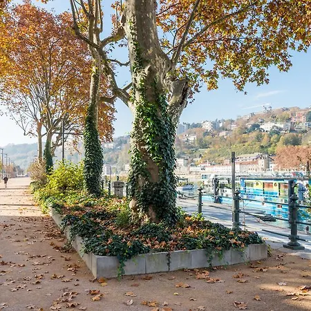 La Peniche Sur La Saone 보트호텔 리옹